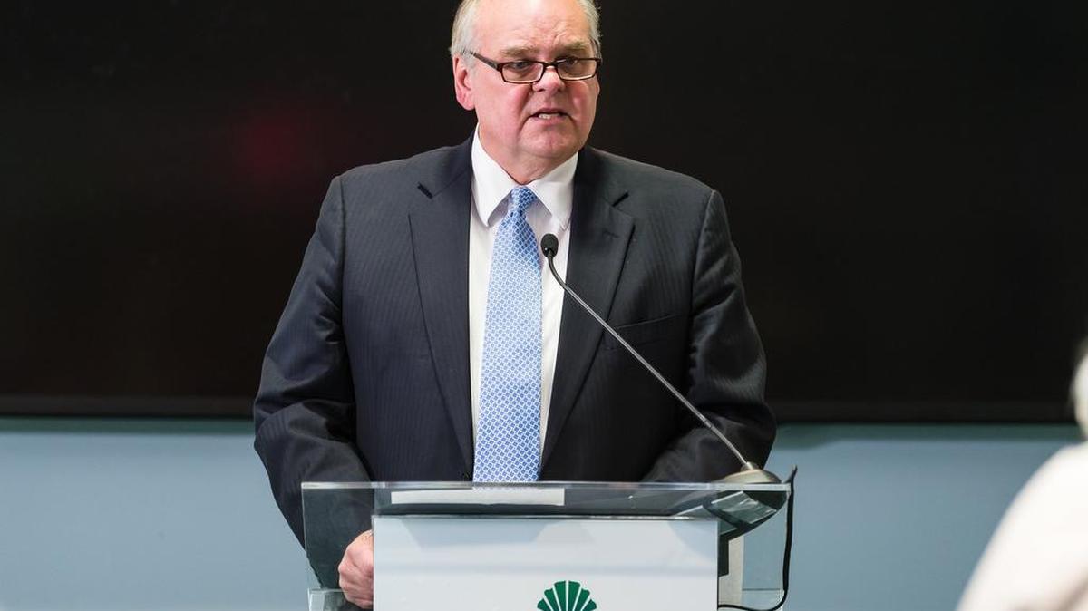 Palmetto Health CEO Charles D. (Chuck) Beaman Jr. at a news conference announcing the merger of Palmetto Health and Greenville Health System.