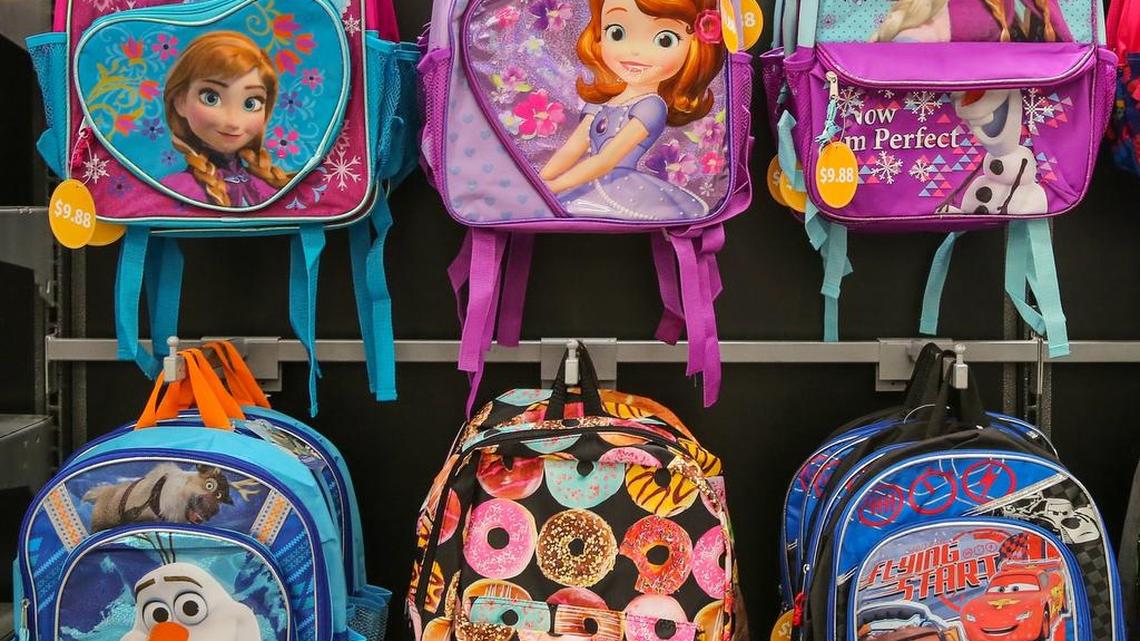 Book bags are tax free during South Carolina’s tax free weekend.