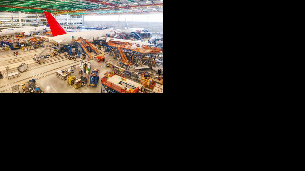 
FILE PHOTO: 737 Dreamliner final assembly plant in North Charleston. 
