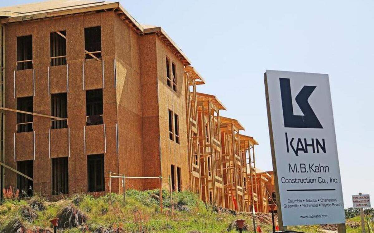 
Construction of a 240-unit apartment complex at Village at Sandhill shopping complex is set to open with 1, 2, and 3-bedroom apartments starting as soon as August, developers said.
