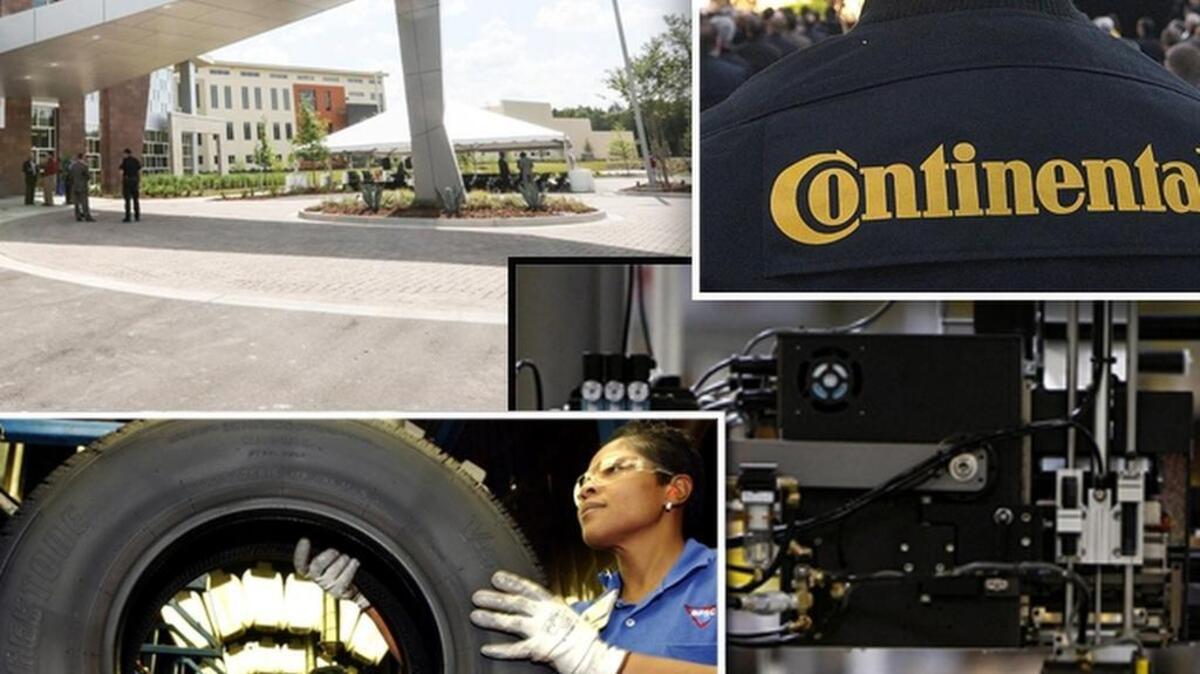 (From top left clockwise) Nephron Pharmaceuticals, Continental Tire, Amazon, Bridgestone