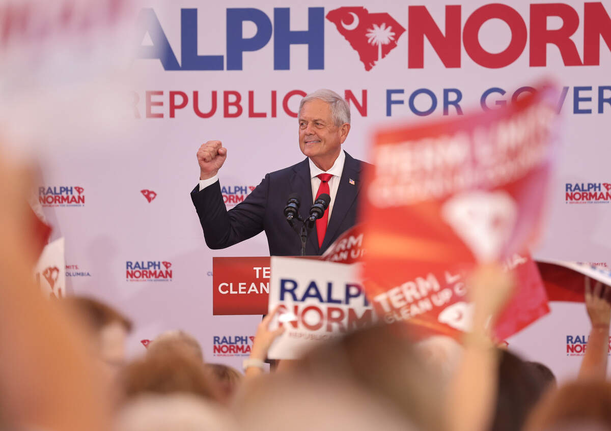 U.S. Congressman Ralph Norman announces his bid for S.C. governor Sunday, July 27, 2025 in Rock Hill, S.C.