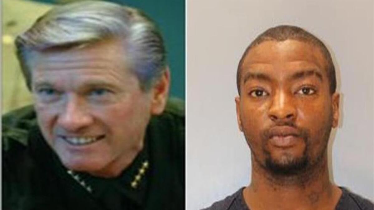 Sheriff Leon Lott and suspect Quavion Brooker Bing
