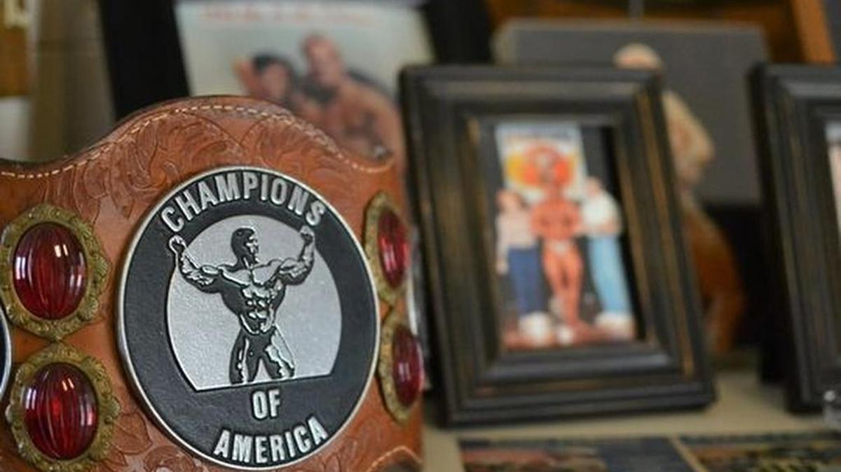 Lisa LaReau of Anderson assembled a small portion of her husband Peter LaReau's various trophies, awards and photos on Friday at her sister's house in Travelers Rest.
