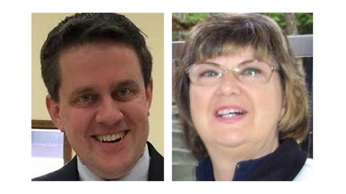 Mike Green (on left) and Sandra Harley