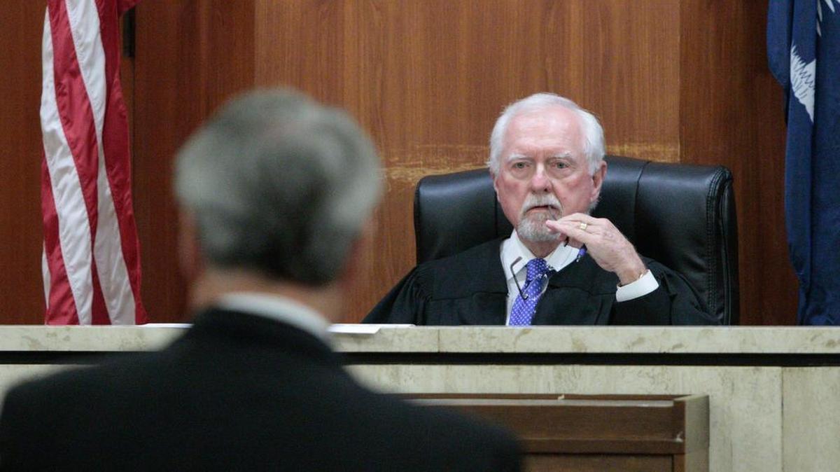 Judge Thomas Cooper listens to arguments concerning the use of the Richland County Penny Tax on June 28, 2016. On Thursday, Aug. 4, Cooper heard additional arguments in the matter.