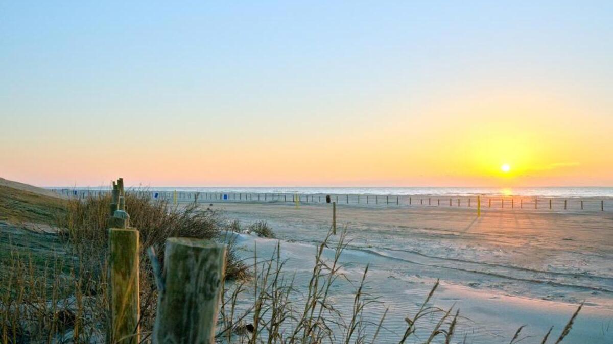 Stewart Beach, on the eastern side of Galveston Island, Texas, is more family-oriented than the island’s larger East Beach, where drinking is legal.