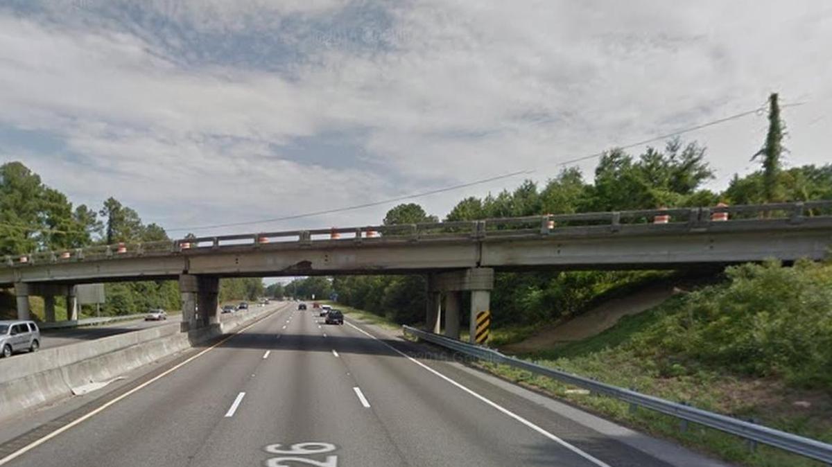 Leaphart Road bridge overpass on I-26