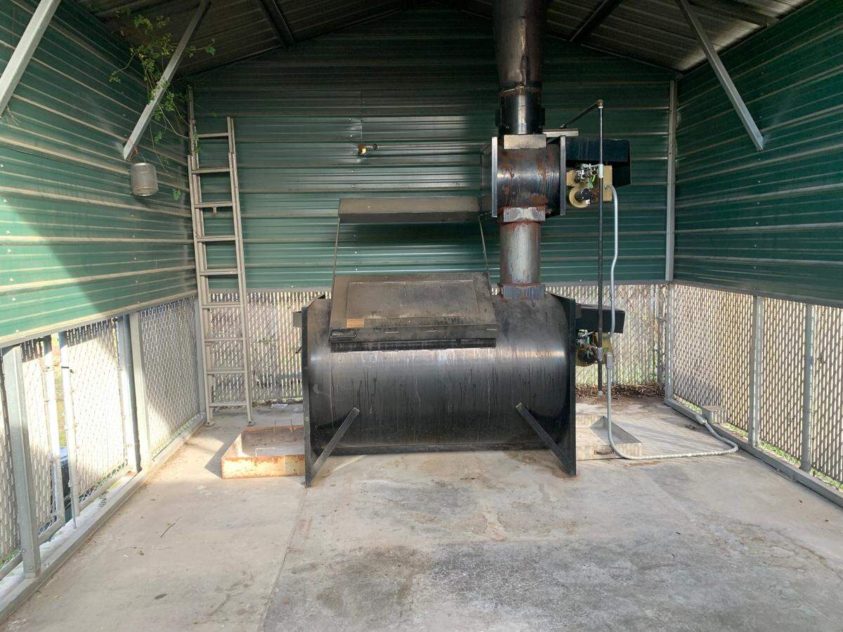 The Columbia Animal Services incinerator, which is used to cremate animals after they are euthanized.