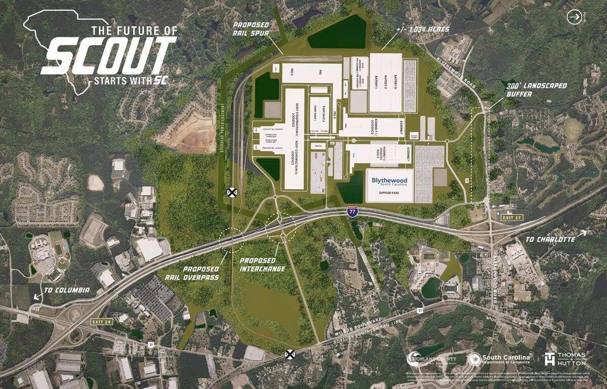 A map of the Scout site with space for future suppliers.