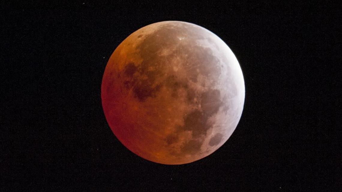 
A rare total lunar eclipse of a supermoon will occur on Sunday night. 
