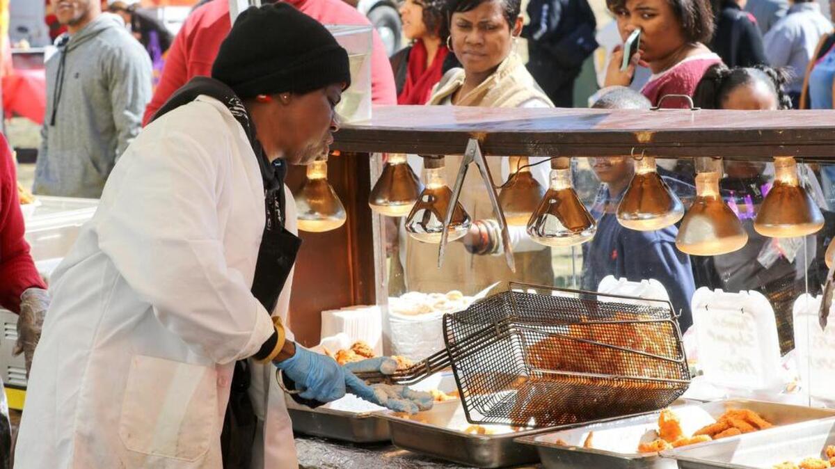 Fried foods of all varieties were served up to patrons of the 27th annual Harambee festival at Benedict College.