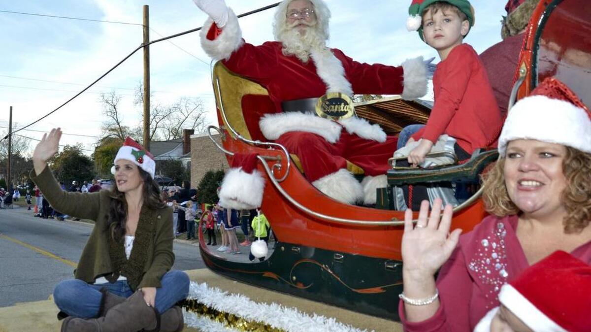 Business, beauty queens, bands and more march down Main Street in Lexington during the 2015 Lexington Christmas Parade on Dec. 6, 2015. Here, for the second time in two days, Santa participates in a local Midlands parade.