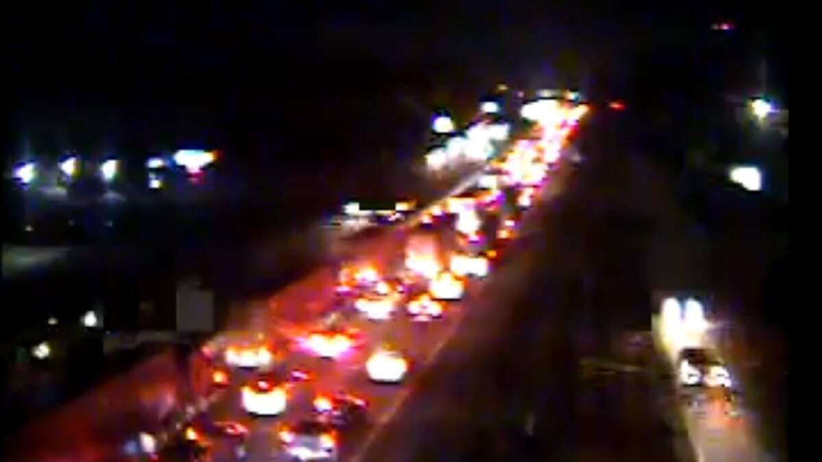 A crash with injuries is blocking westbound lanes on I-26 on Wednesday morning.