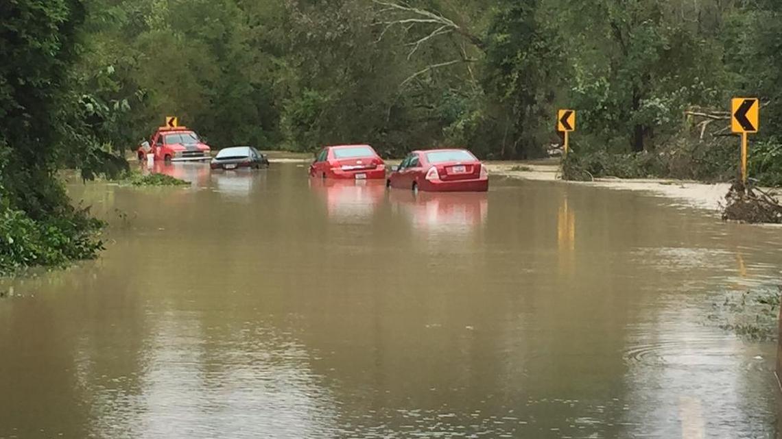 Gills Creek flooded South Beltline Boulevard after torrential rains soaked Columbia.