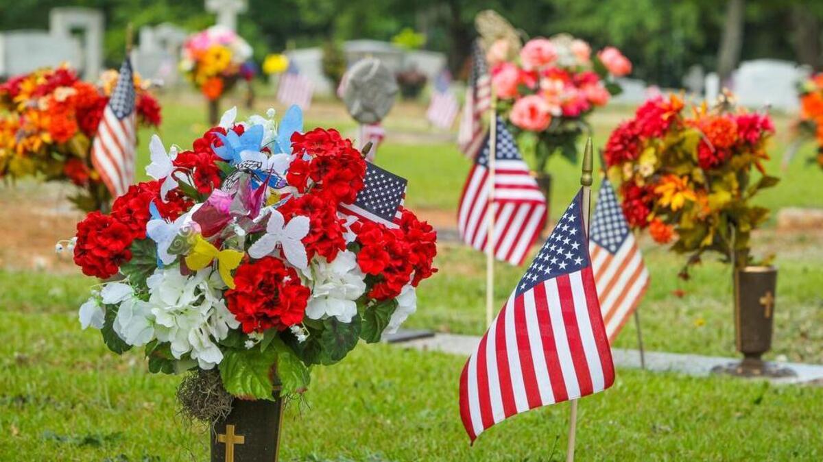 Flags are numerous in the nation’s cemeteries in honor and memory of those who died serving in the U.S. military.