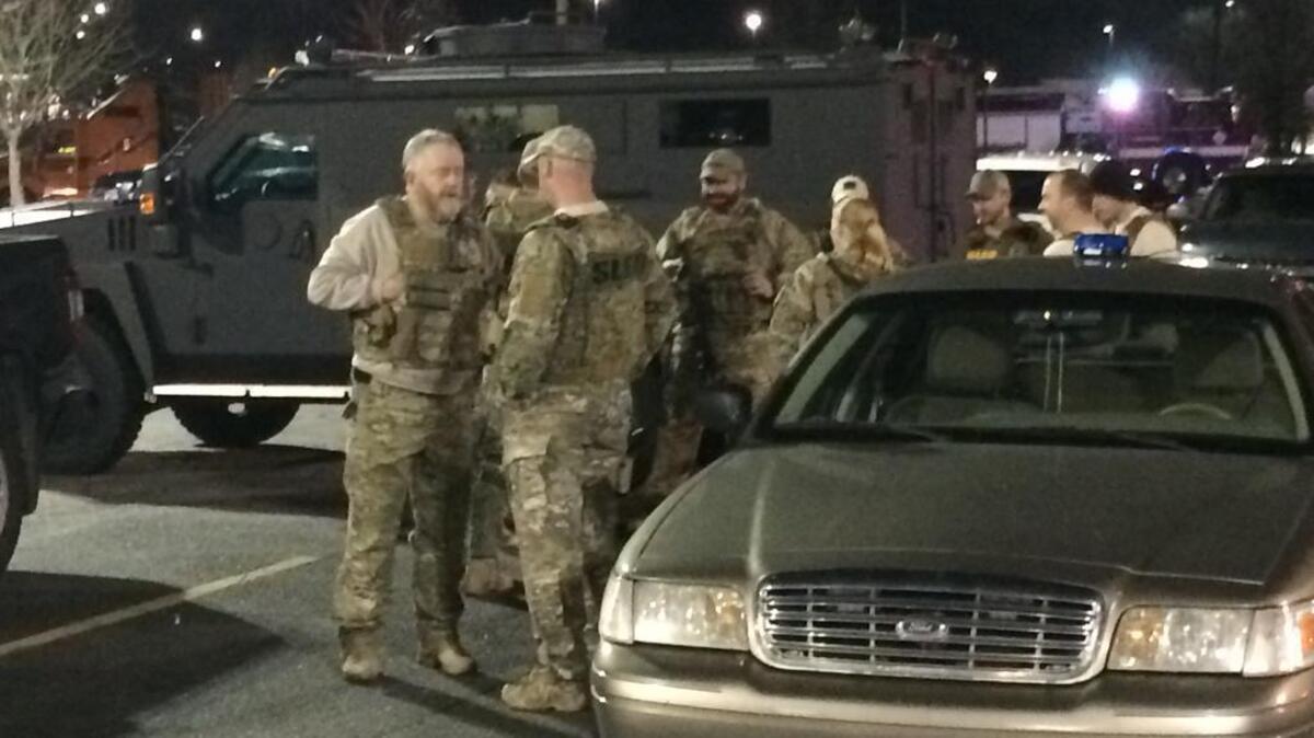 SLED agents on the scene of Columbiana Centre on Saturday, February 20, 2016