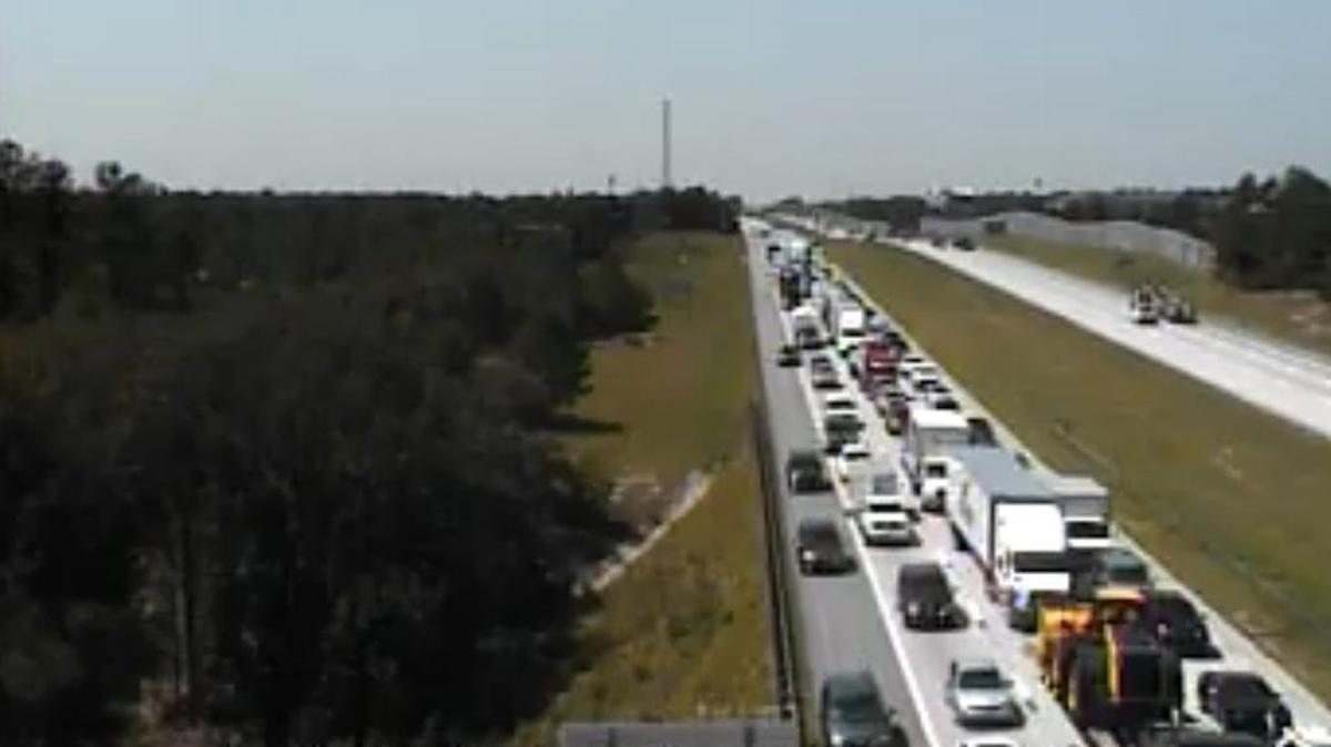 A car fire on I-20 is blocking all lanes of traffic in eastbound lanes near Pontiac.