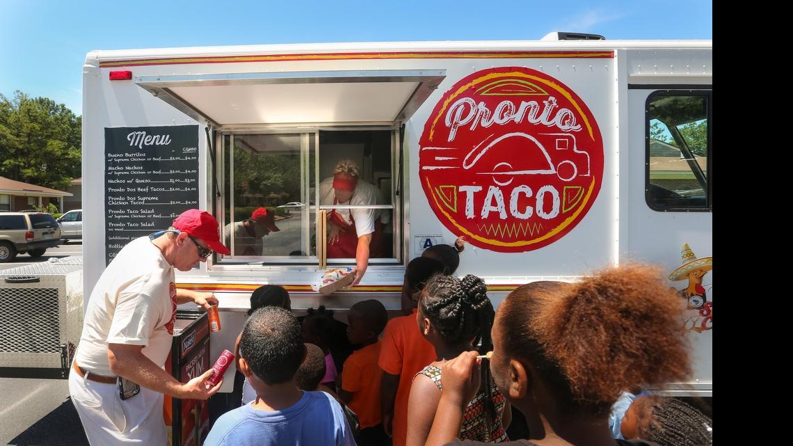 
The Lexington-Richland 5 school district has a new food truck in schools feeding students in need. Monday, Todd Bedenbaugh, Lexington-Richland 5 student nutrition director, and staff fed about 30 students in the Irmo Village apartment complex. 
