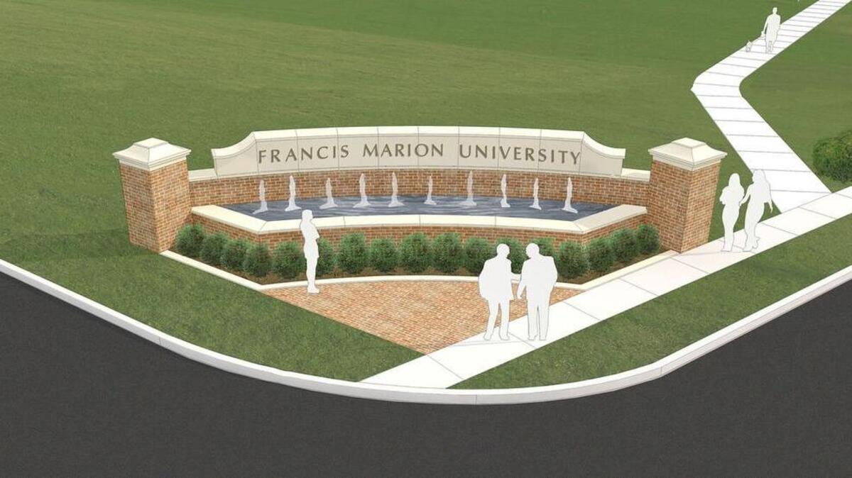 Francis Marion will renovate the campus entraceway signs as part of the school’s development projects.