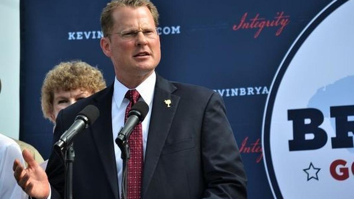 Lt. Gov. Kevin Bryant announces his intent to run for S.C. governor Friday morning in Anderson.