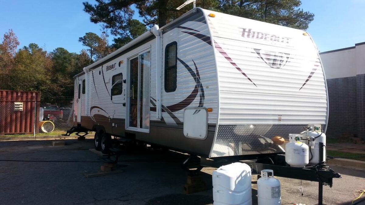After flooding damaged Columbia Fire Station #3, firefighters are working out of temporary housing.