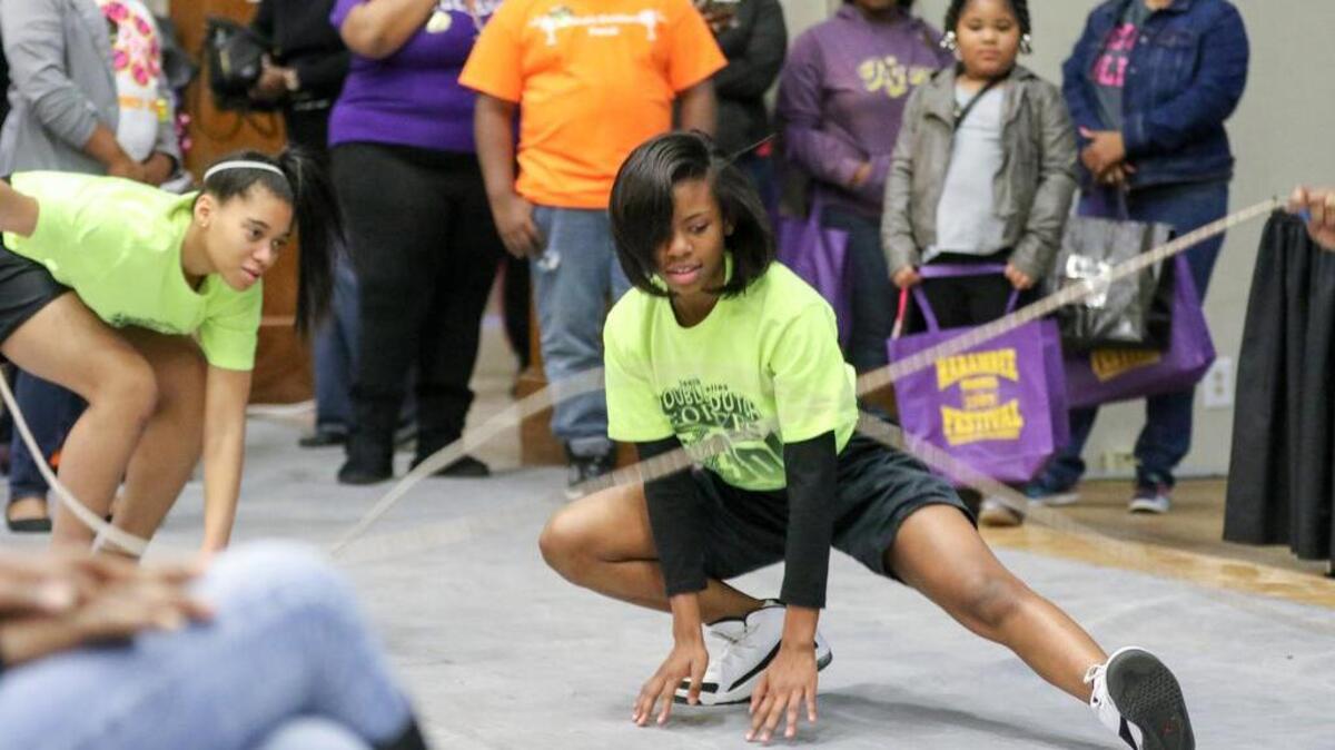FILE PHOTO: The Double Dutch Forces, a competitive jump rope team, showcased their talents at the 27th Annual Harambee festival Columbia in February, 2016.
