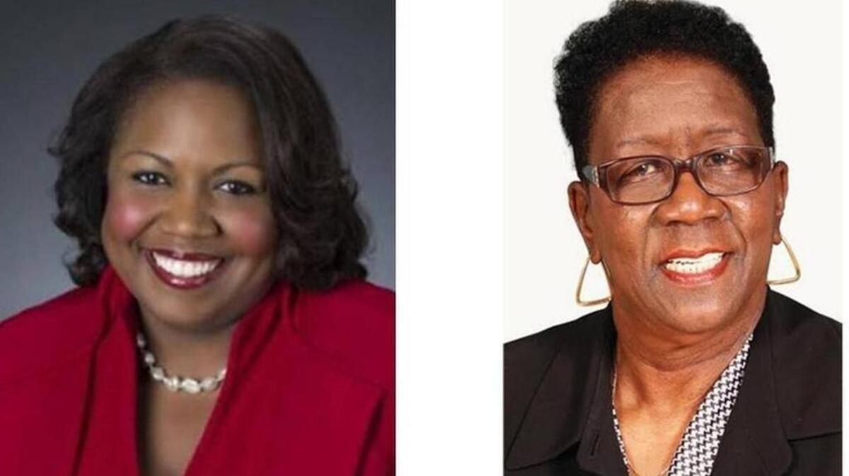 Dalhi Myers, left, and Bernice Scott