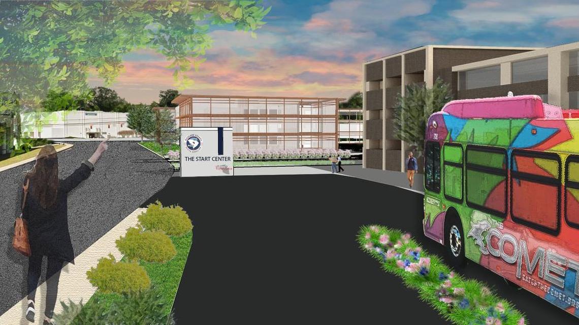 A transit facility that would double as a tourist center and a business incubator would be built on Broad River Road near St. Andrews Road.