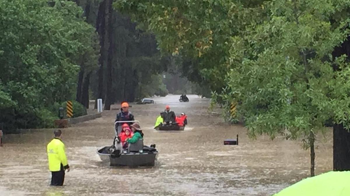 Flooding below Fort Jackson turned streets into rivers during a historic October 2015 deluge in Columbia.
