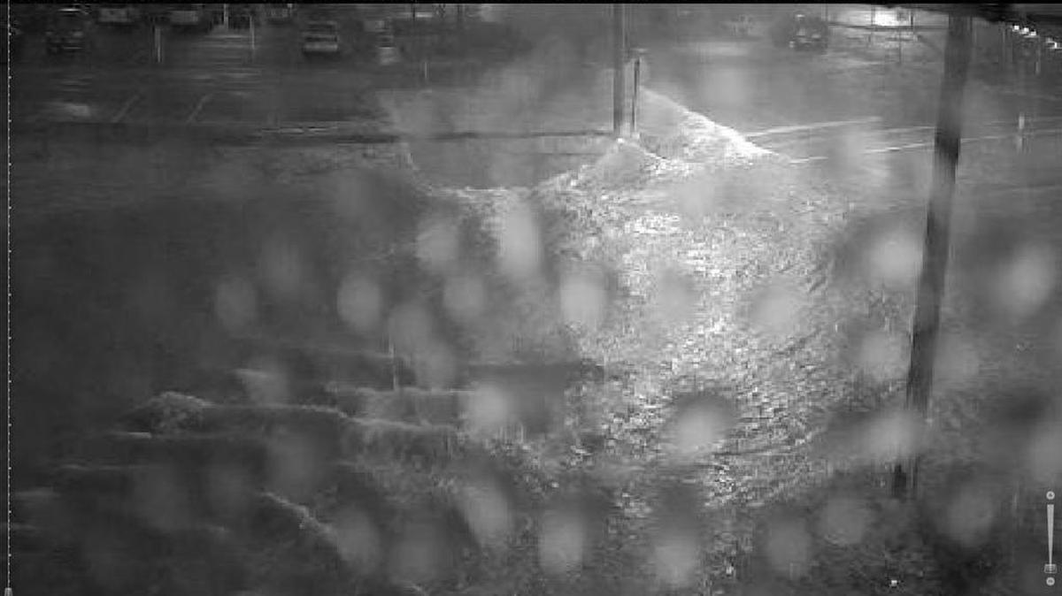 Overnight storms late Sunday and early Monday caused flooding in some parts of Columbia, including the flood-prone intersection of Main and Whaley streets near the University of South Carolina campus.