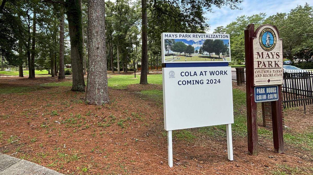 The city of Columbia is spending $850,000 to renovate Mays Park, at the intersection of Beltline Boulevard and Trenholm Road. The plans include the removal of more than two dozen trees.