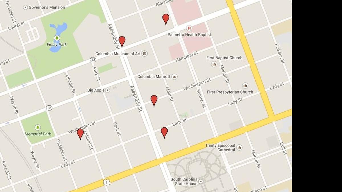 
BUILDING UP
A local developer could build apartments atop these six downtown city-owned garages.

