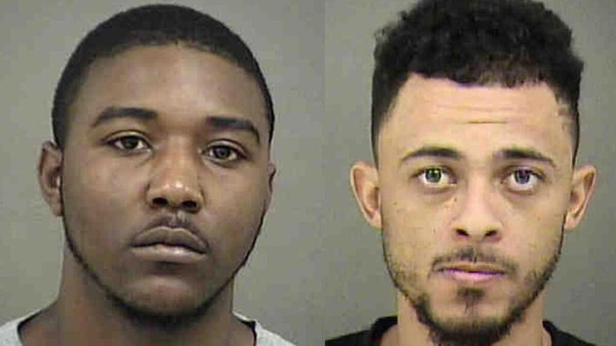 Delontae Mayfield (on left) and Christian Sullivan