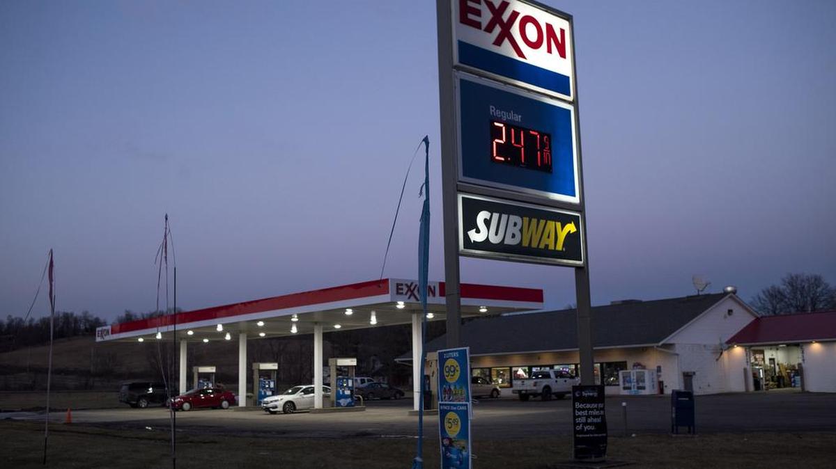 An ExxonMobil gas station
