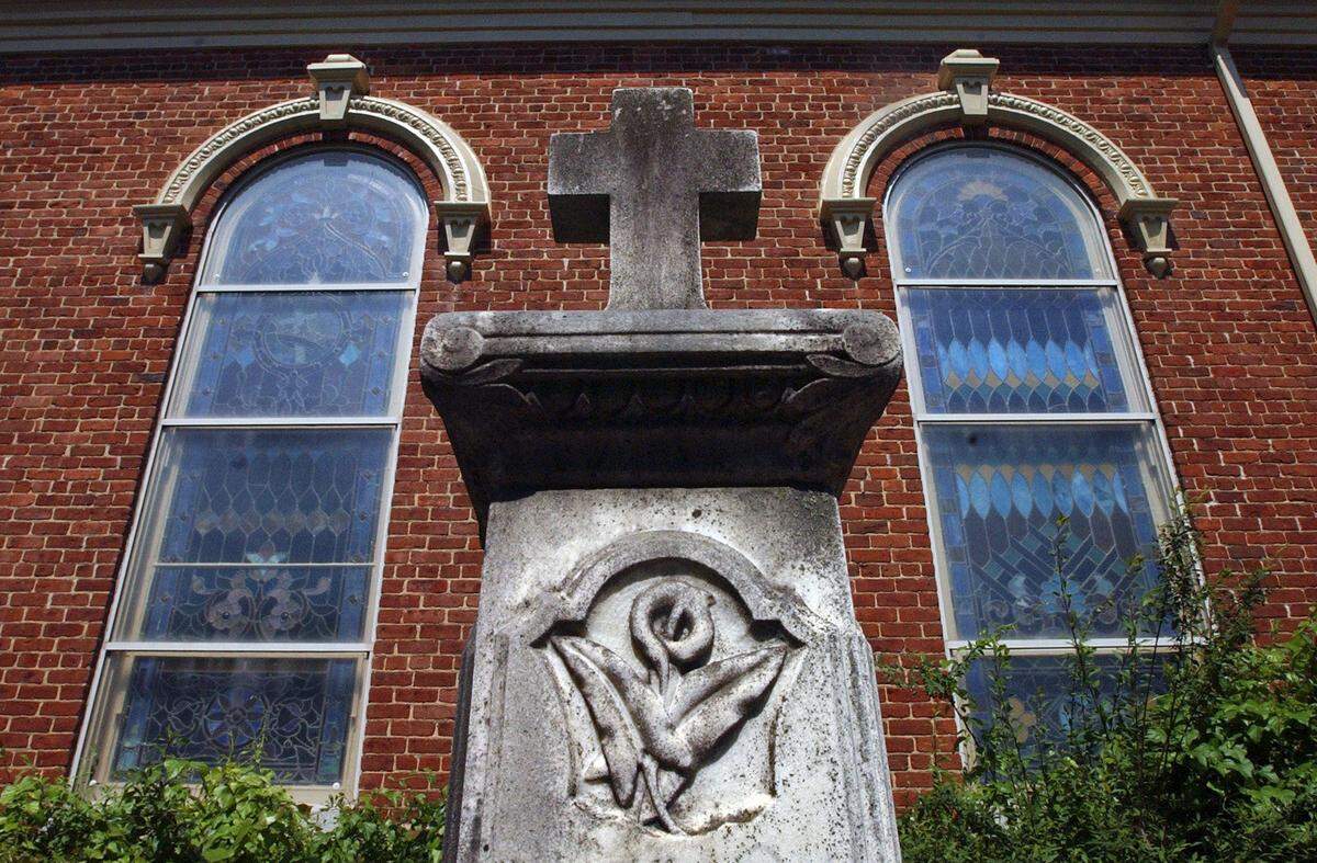 The cemetery on the  grounds of Ebenezer Lutheran Church dates back to 1830.