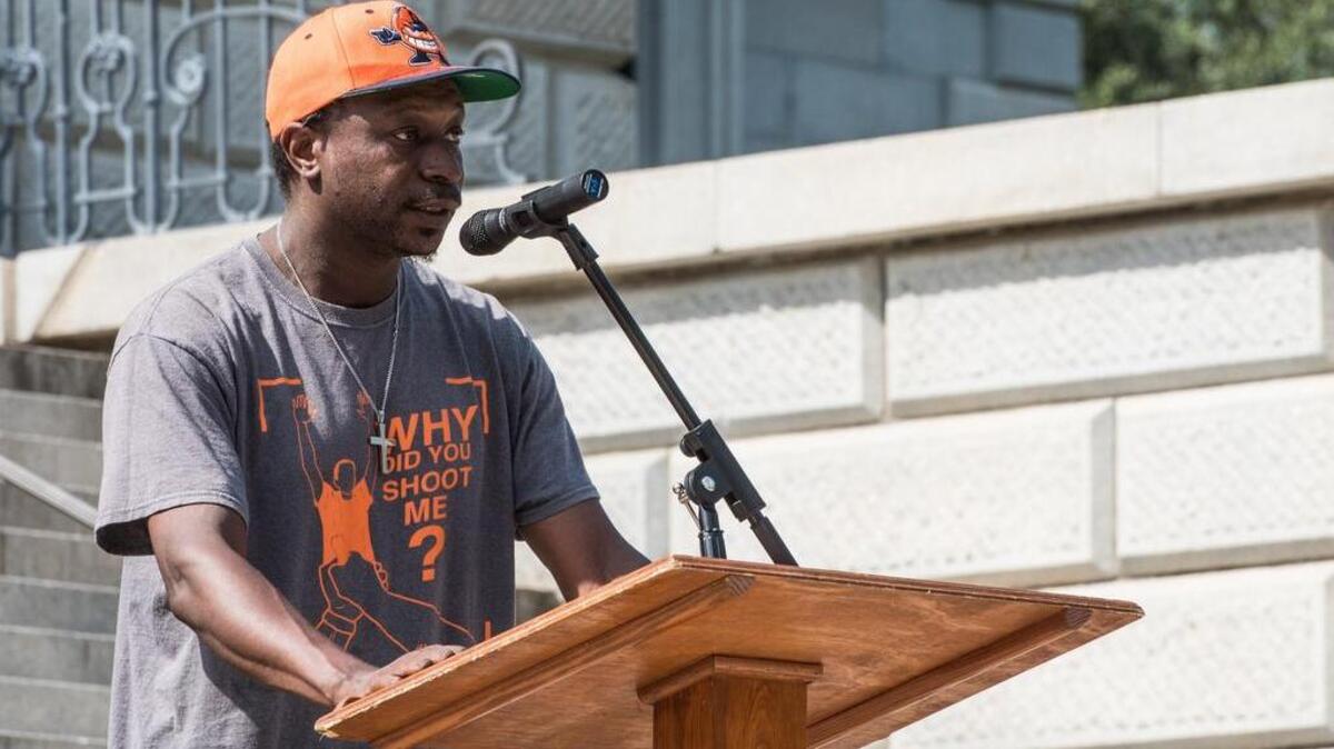 Levar Jones spoke of his September 2014 incident involving ex-S.C. state trooper Sean Groubert and how that officer has yet to be sentenced. The Prosper Strong Foundation sponsored a "Love Thy Neighbor" rally to promote unity, peace, and love in neighborhoods and communities.