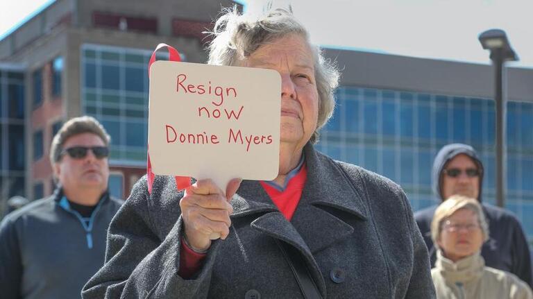 Photos: Anti-Donnie Myers rally