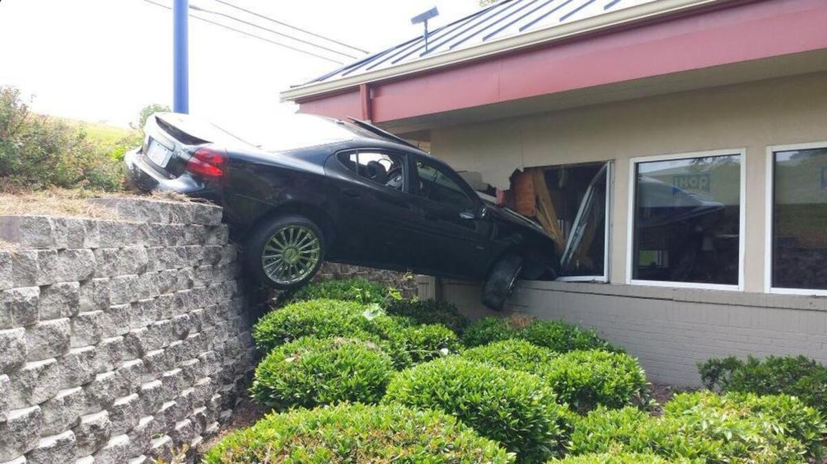 A car crashed into an IHOP window on Two Notch Road on Monday. Columbia Fire Department responded.