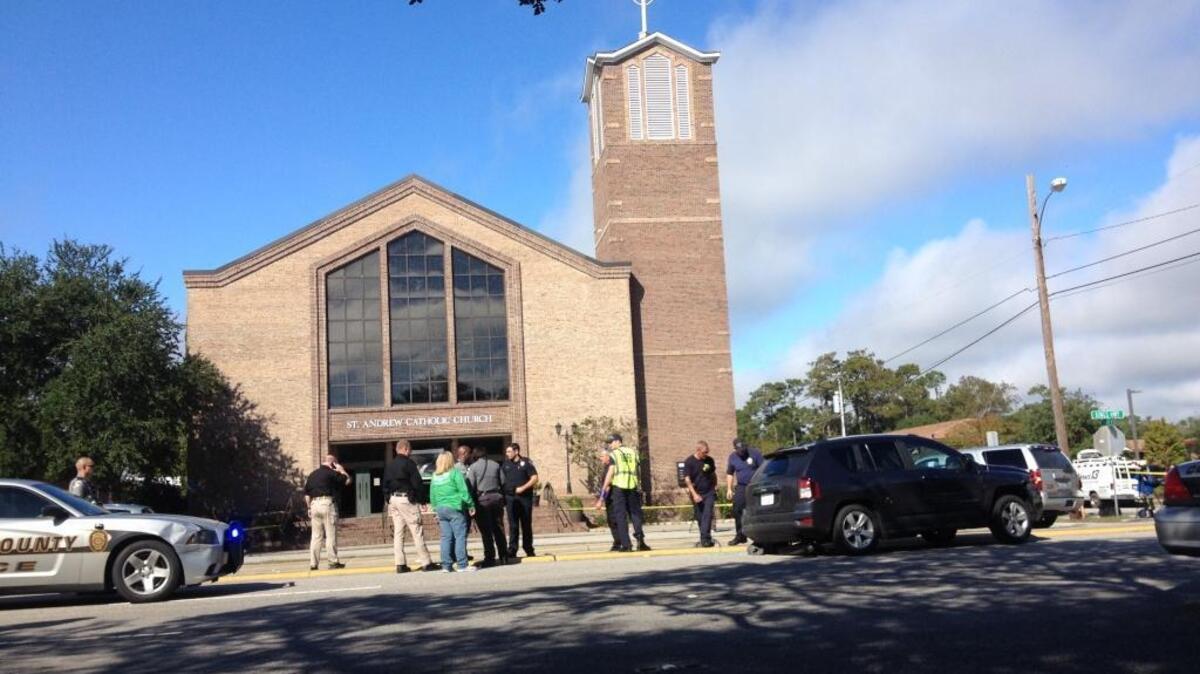 Police are gathered at 37th Avenue North in Myrtle Beach.