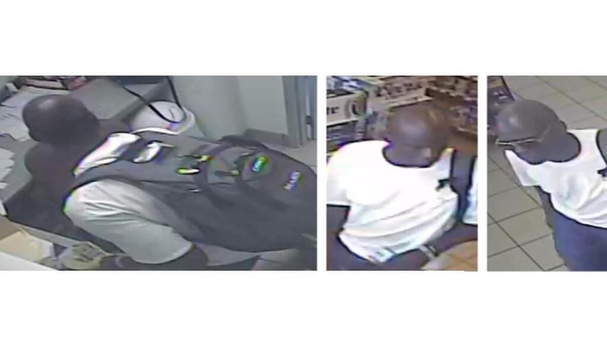 Surveillance photos of suspect in theft from S-Mart at 4301 Sunset Blvd, Lexington, SC July 23, 2016