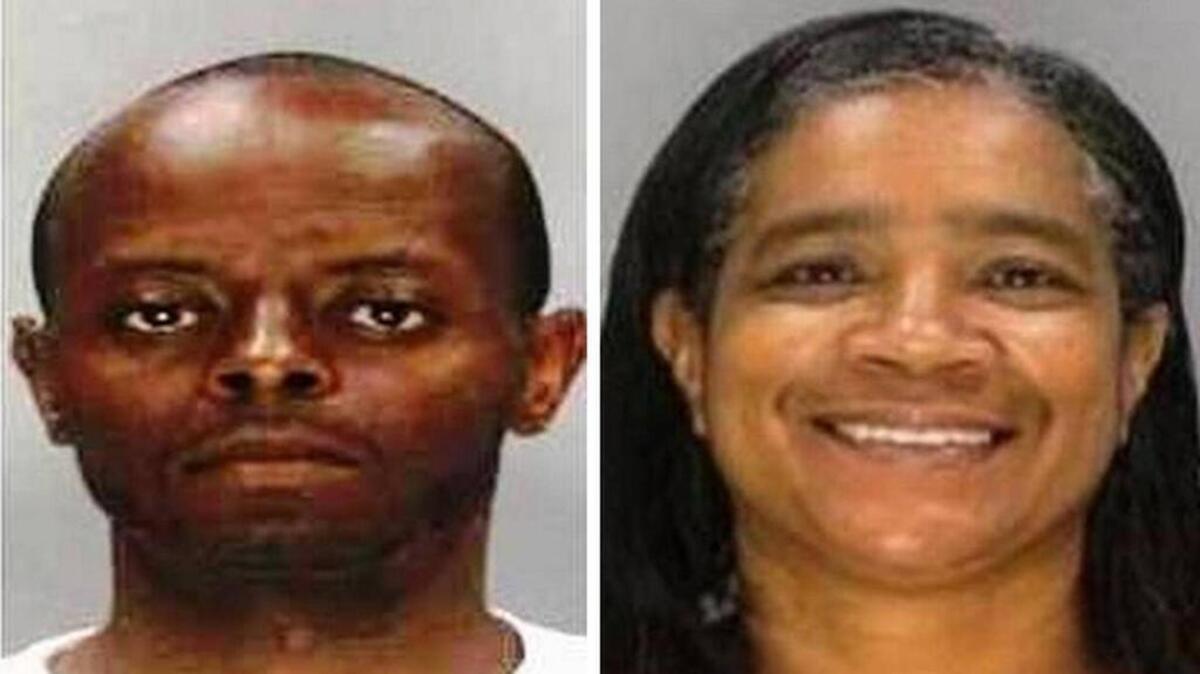 (From the left) Cedric Jacobs and Valarie Gibson