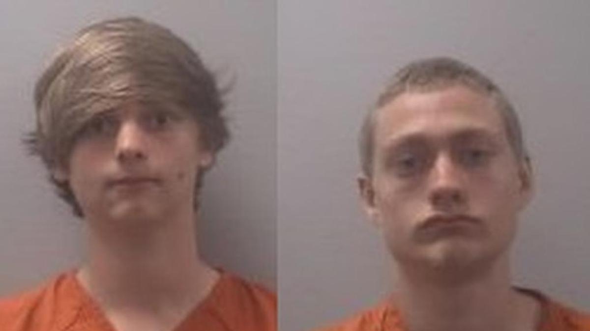Tristian Harmon, left and Skylar Shuey