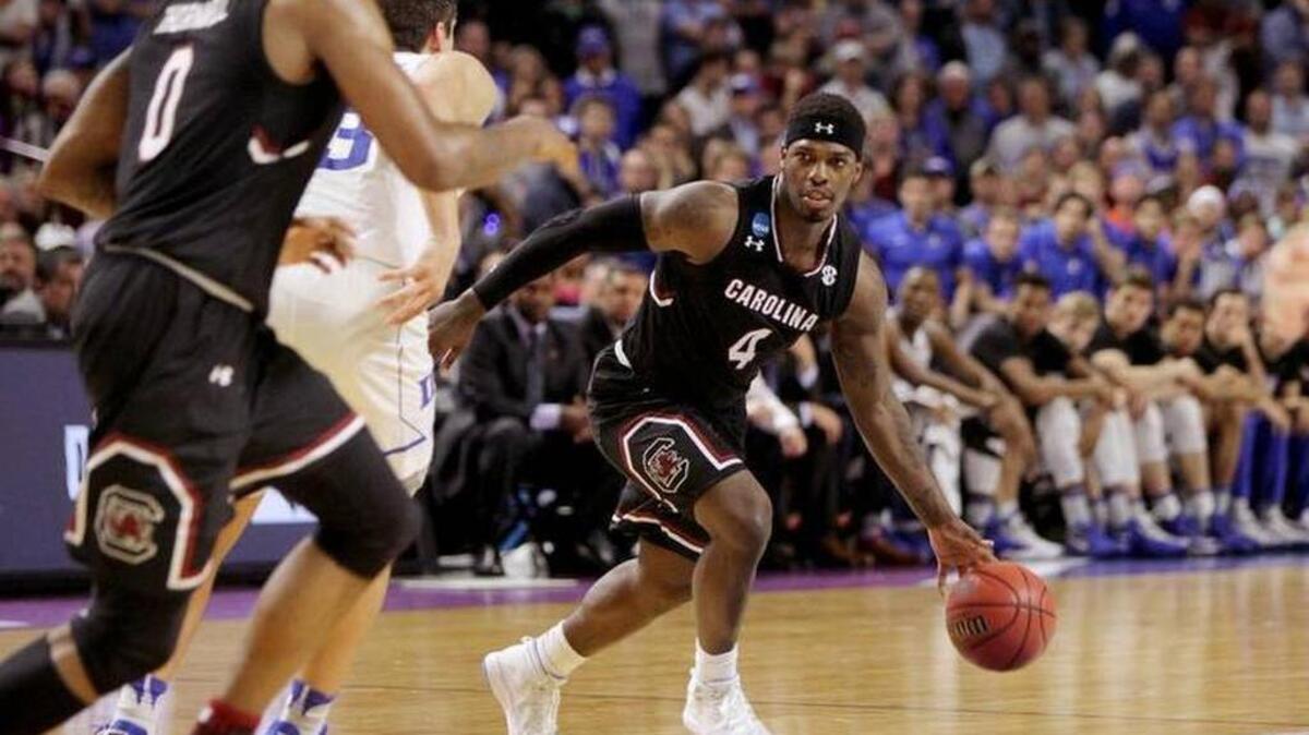 South Carolina guard Rakym Felder (4).