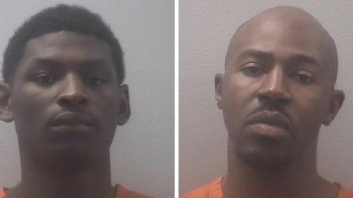 Quintrell Morris, left, and Brandon Thompson