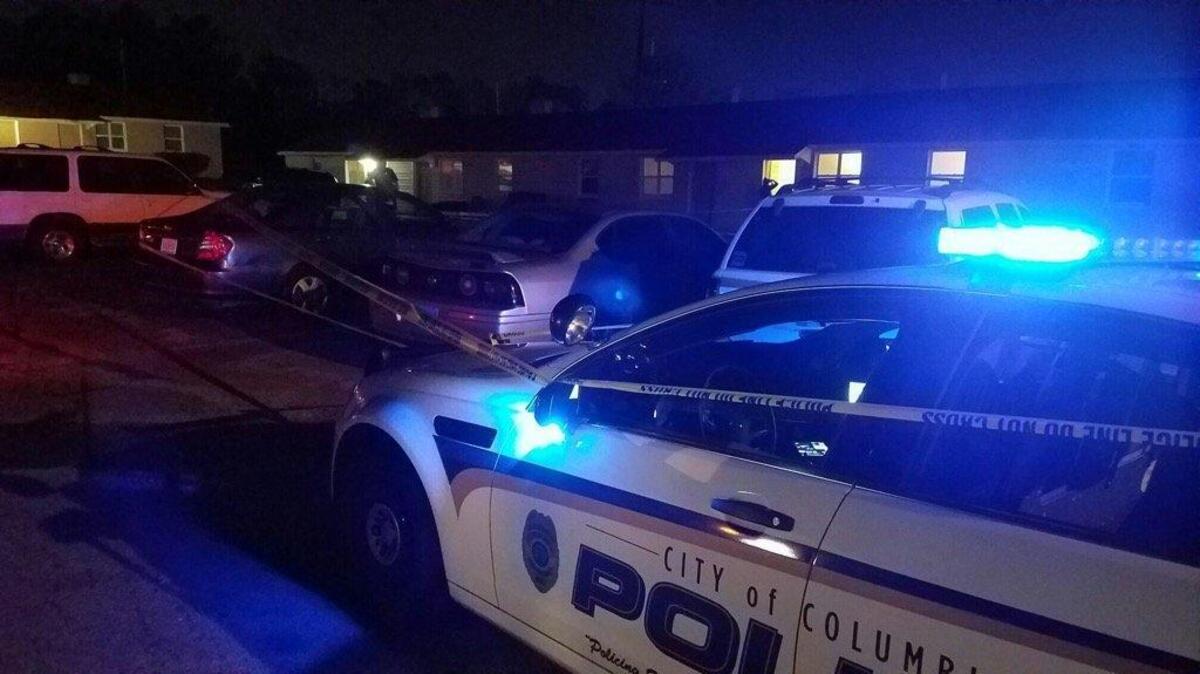 Scene of shooting Friday night, February 17, 2017 that left a male victim shot multiple times.