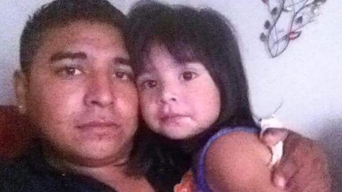 Alex Cano pictured with his daughter