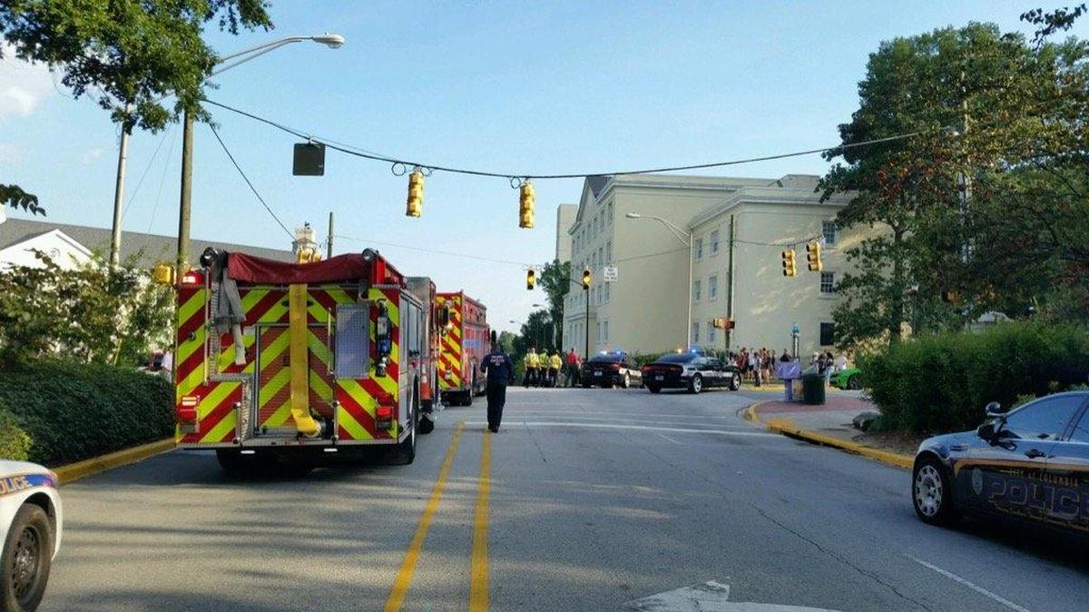 Vehicle-bicycle collision around 6 p.m. at Pickens and Greene Streets