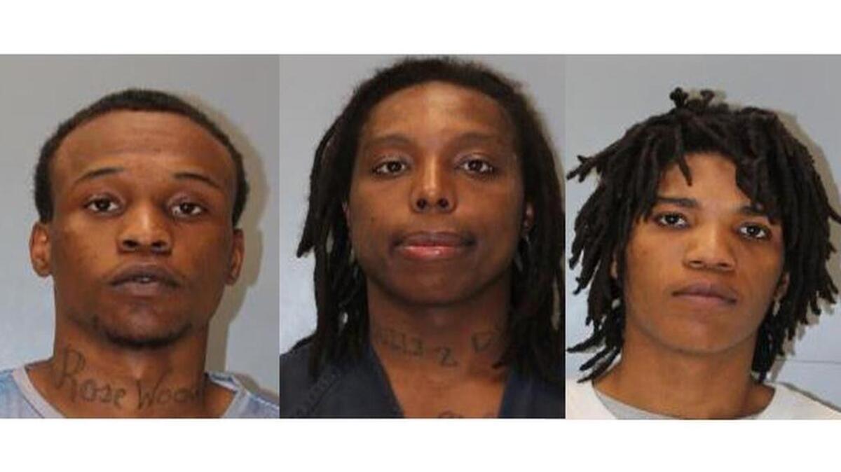 (From left to right) Jashawn Livingston, Leonard Mickens, Charlie Kennedy III