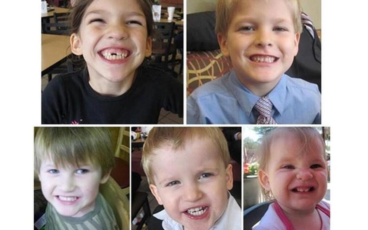 
(From top left clockwise) Merah (8), Elias (7), Elaine Marie (1), Gabriel (2), Nahtahn (6)
